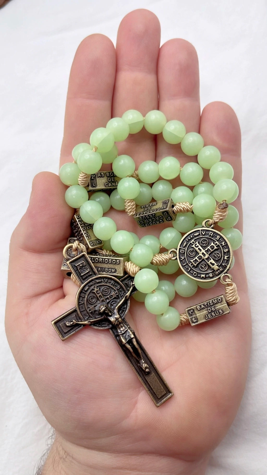 Terço dos Mistérios do Rosário Fluorescente